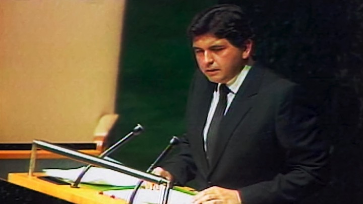 <span>Alan García ante la Asamblea General de las Naciones Unidas</span>