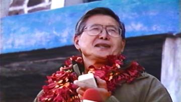 Fujimori en Taquile: agua potable junto al Titicaca