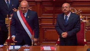 Último mensaje presidencial de Valentín Paniagua